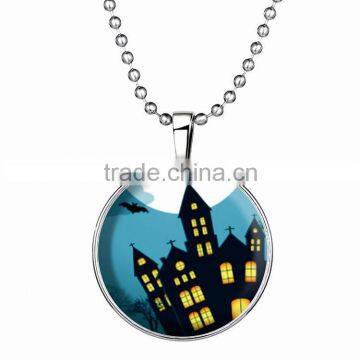 New 2016 winter Christmas gift for childern jewelry beads chian glow in the dark city photo pendant hot necklace 2016