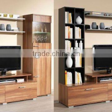 modern design wooden high tv table with drawer