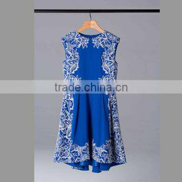 Top quality embroidered elegant dress/evening dress