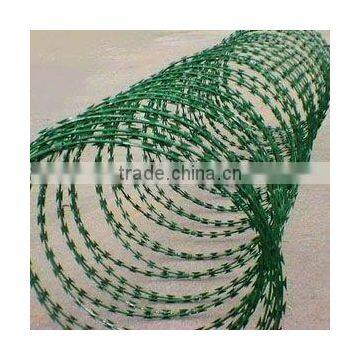 Pvc coated Razor wire