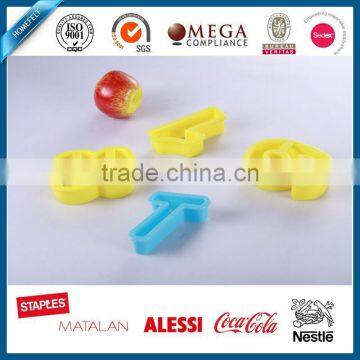 number plastic cookie cutters transparent sugar paste mold