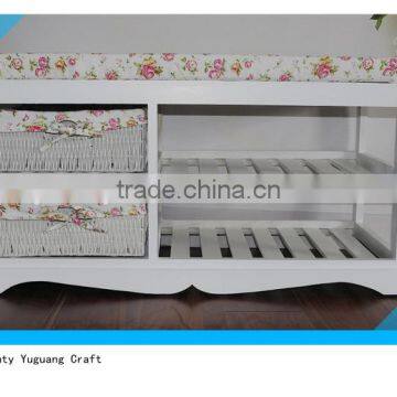 Living Room Wooden Shoe Storage Cabinet With Drawers