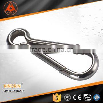 high practical mental simplex hook nickel plated snap hook