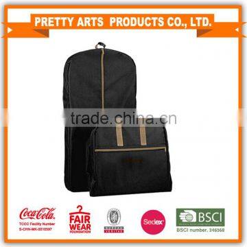 Dark zipper suit bag