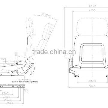 China High Quality Forklift Seat Competitive Price Tractor Seat Best Service Seat Factory photo-3