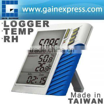 USB / RS485 Wall mount / Desktop Temperature Relative Humidity (RH) DP WB WBGT HI logger Made in Taiwan