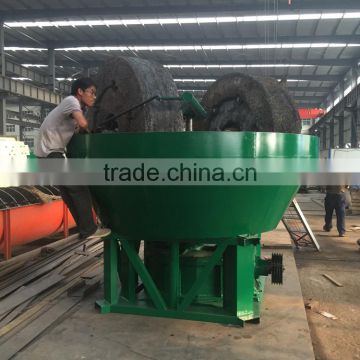 Wet Pan Gold Mill / gold selecing machine with long using time and little energy cost