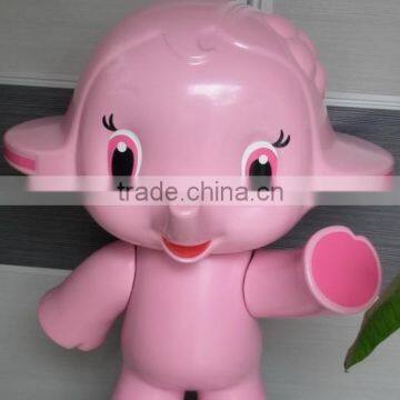 OEM Blow Molding Large Animal Figurines Elephant Craft 3D Cartoon Character photo-3