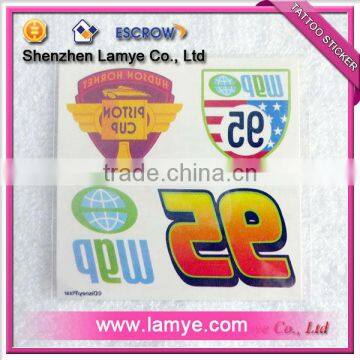 glow in dark temporary tattoo sticker
