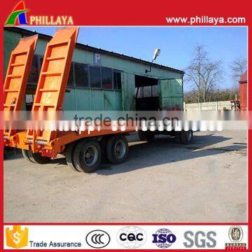 Tractor Truck Agricutural Transportation Full Low Bed Trailer With Towing Drawbar