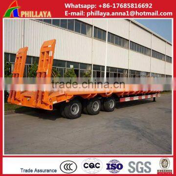 Heavy Duty Truck 30 Ton Low Flatbed Semi Trailer Low Bed Truck Trailer Trucks and Trailers photo-6