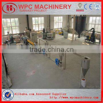 wood plastic granulator machine