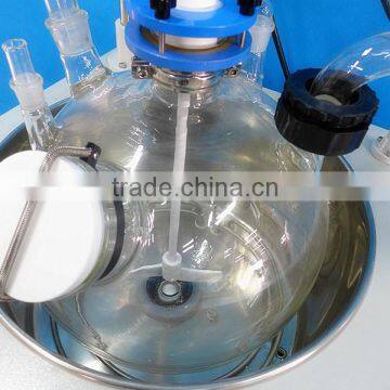 20L Full-Automatic High Vacuum Glass Reactor Single-layer Glass Type photo-3