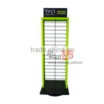 Customized floor standing rotating wooden display stand