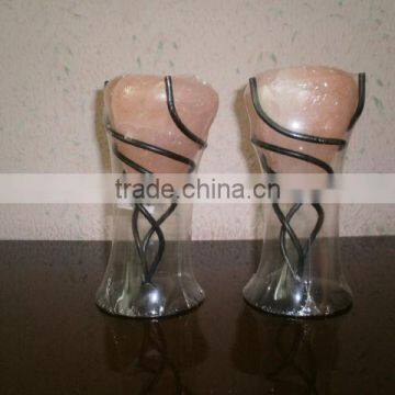 Rock Salt Candle Holder
