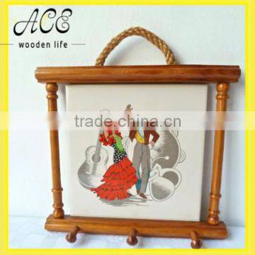 Unusual vintage wooden frame