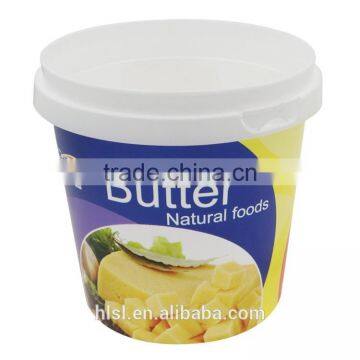 Peanut Butter Container With Plastic Recycling Symbols, Round Plastic Containers With Lids photo-2