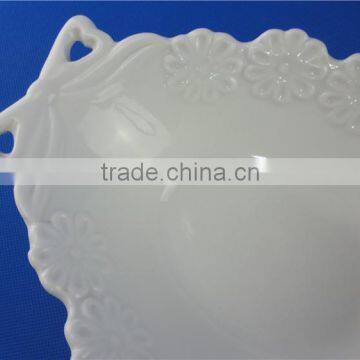 600ml Cheap White Large Ceramic Mixing Bowls Customized