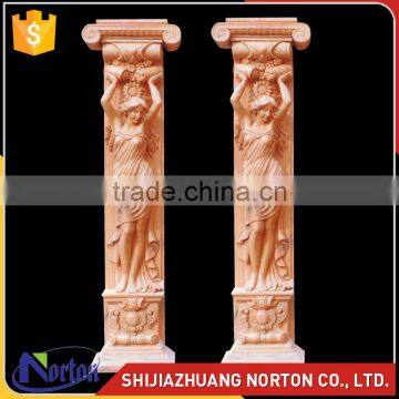 garden roman square column stone carved columns NTMF-C252S