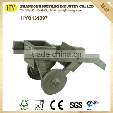 FSC Unfinished Custom Wooden Cart Toy on Sale photo-2