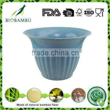 Natural Environmental Best selling items bamboo fiber garden flower pot