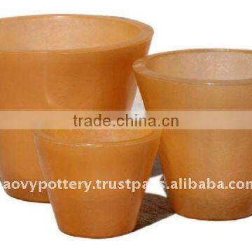 AAJ Fiberglass lighting pot, fiberglass with light