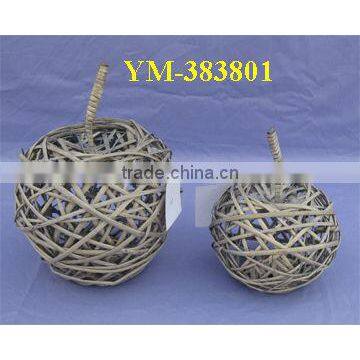 Wicker Apple Decoration for Christmas