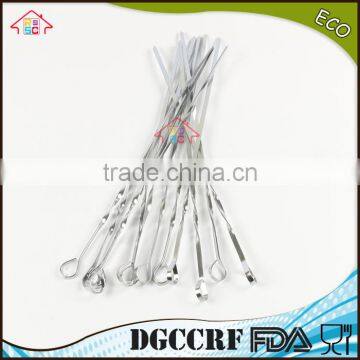NBRSC Stainless Steel Coated Skewers, BBQ Skewers, Shish Kebab Skewers, Barbecue photo-2
