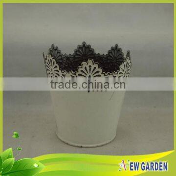 Fashionable Latest Design Beautiful Indoor Metal Artificial Flower Pot photo-5