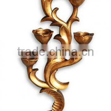 MW-1442-01 Antique Hanging Wall Art Decor With Candle Holder photo-2