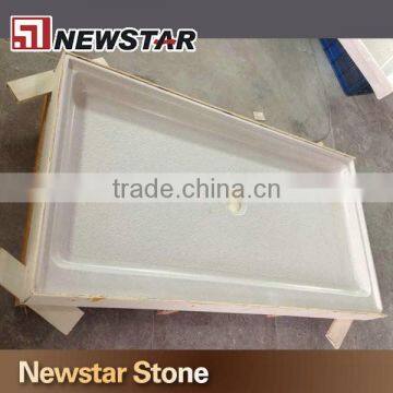 Newstar cultured marble shower pan