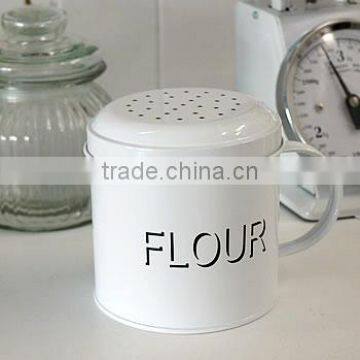 powder coated metal flour shaker