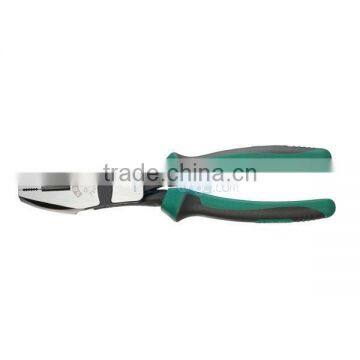 green and black labor saving combination linesman plier