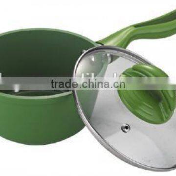 5pcs Heat Resistant Painting Die Casting Aluminum Nonstick Cookware Set photo-3