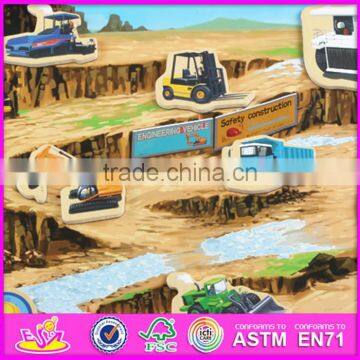 2016 New Design 23 Pieces Kids Educational Toy Wooden Magnetic Puzzle Map W14J005 photo-3