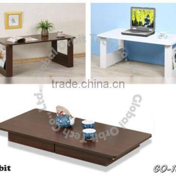 Folding Table, Japanese Style Wood Table, Adjustable Coffee Table