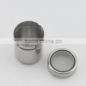 Stainless Steel Dredge Pepper Salt Sugar Spice Fine Mesh Shaker With Cover photo-4