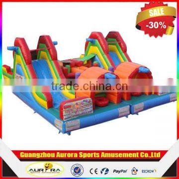 Funny giant inflatable amusement toys, inflatable jumping trampoline with bouncer castle