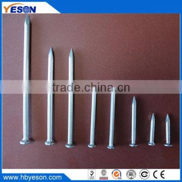 Premium factory of 3" steel round head galvanized nails on concrete