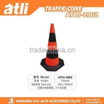 Wholesale Good Quality Orange Flowing Base PVC Plastic Traffic Cone for Safety