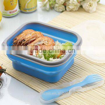 Food Grade Various Styles Collapsible Silicone Lunch Box/ Bento Box/ Food Container photo-4
