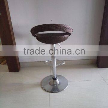 Fashionable ABS Plastic Metal Bar Stool High Chair Wicker Chair Bar photo-3
