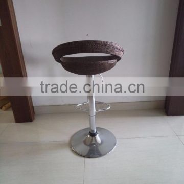 Fashionable ABS Plastic Metal Bar Stool High Chair Wicker Chair Bar photo-3
