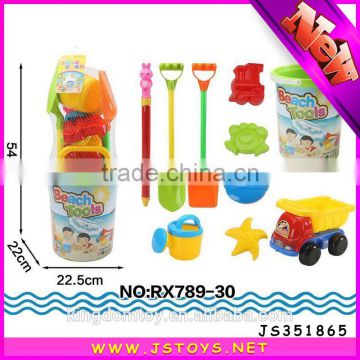 2016 hot sale plastic beach buckets and spades sand beach toy