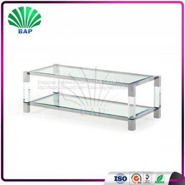 Modern Indoor Acrylic Coffee Table Clear Plexiglass Tea Table Coffee Table Design photo-2