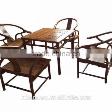 Chinese style of Bamboo square tea table for living room use