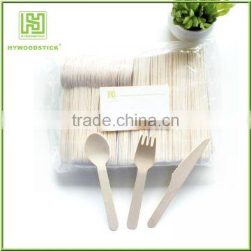 Striped Disposable Wooden Utensils Disposable Wooden Cutlery