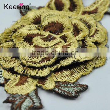 Iron-on Flower Embroidery Patch for Clothes Shoes Hats Scarf Accessories photo-3