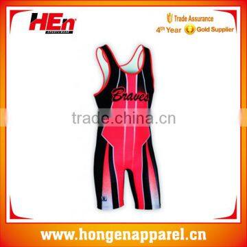 bright yellow color printed mens plus size wrestling singlets