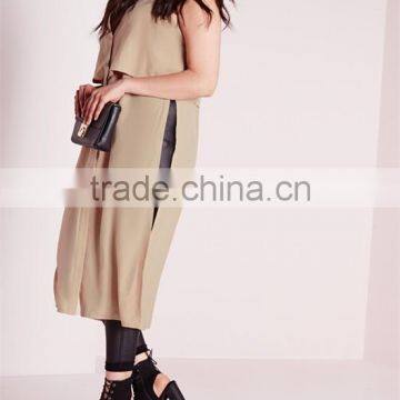 Wholesale Plus Size Clothing 2016 Fancy Buttons Tunic Top HST3701 photo-2